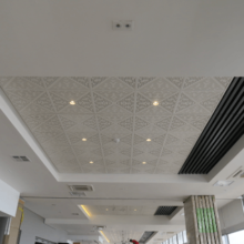 slotted acoustic panels to improve speech intelligibility