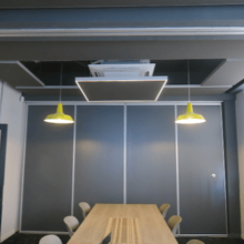 acoustic-panel-under-aircon-unit-for-noise-control-with-perimeter-lighting