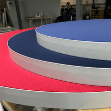 round acoustic ceiling panels available in various sizes